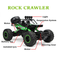 #0616 ZWN 1:12 / 1:16 4WD RC Car With Led Lights 2.4G Radio Remote Control Cars Buggy Off-Road Control Trucks Boys Toys for Children