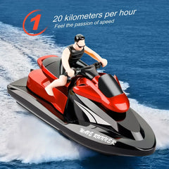 #0378 809 2.4G Remote Control Motorboat Water Speedboat Yacht Airship RC Boat Waterproof Electric Children's Toy Boat