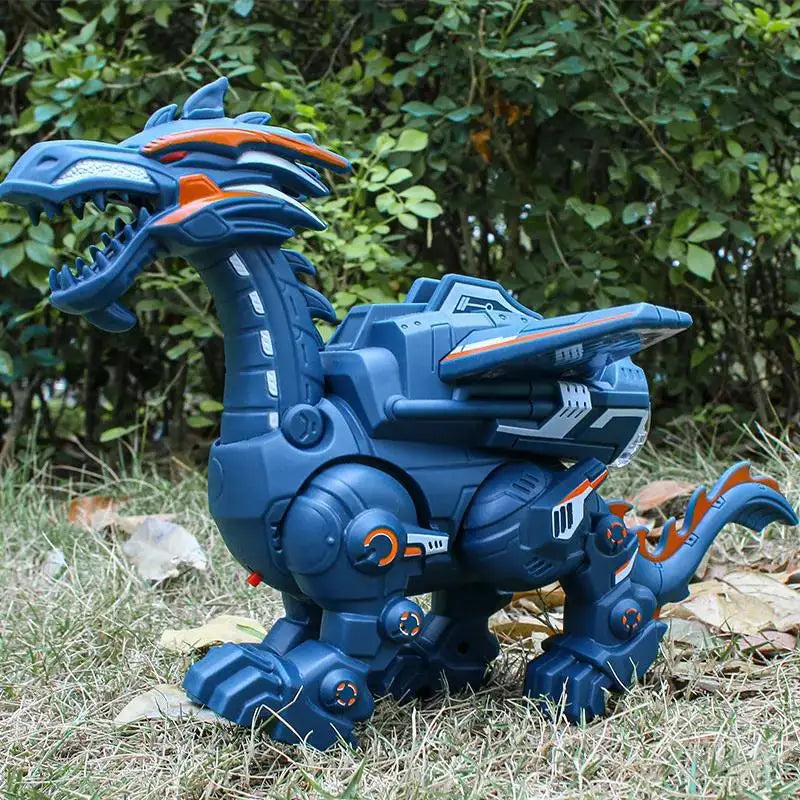 #0898 Simulation Fire Mechanical Dinoasur Water Spray Cool Light Electric Children Entertainment Puzzle Model Game Toys for Boys Gifts