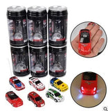 #0220 Hot Sale 8 Style Coke Can 1/63 mini drift RC led light Radio Remote Control Micro Racing Car Kid's desktop Toys Gifts