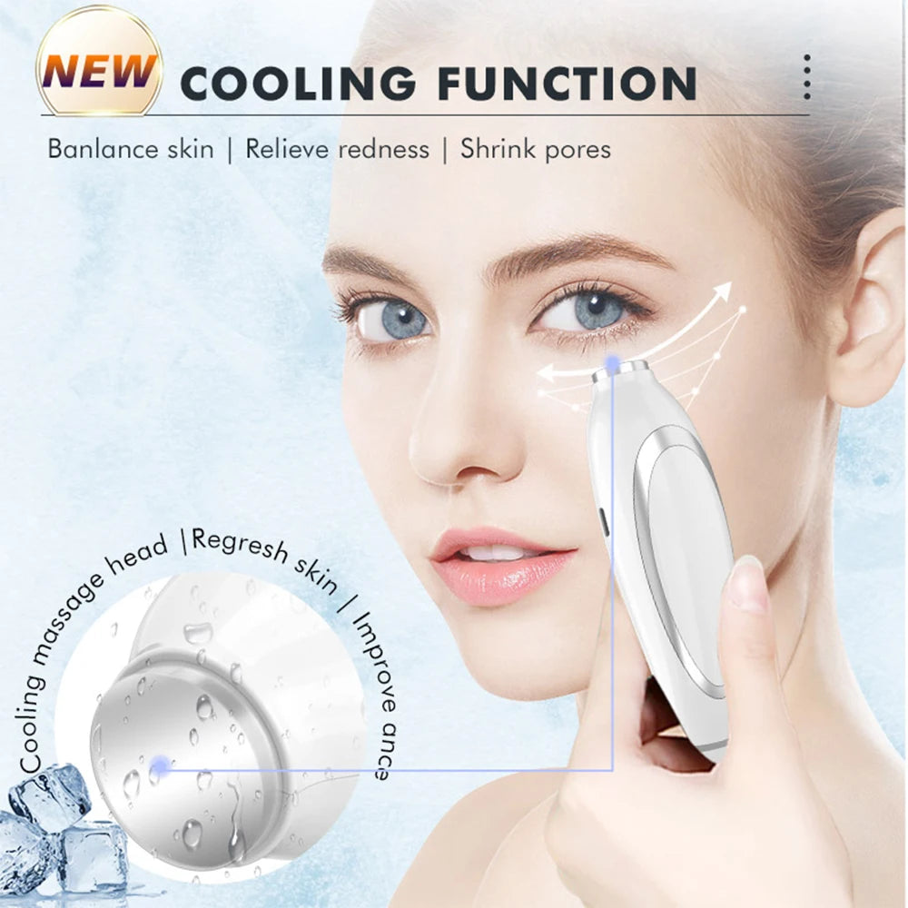 #0858 Facial Lifting Massager Ice Hot Compress Neck Beauty Device Double Chin Remover Skin Lift Tighten Device