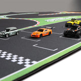 #0224 50x95cm 160x90cm 120x80cm 180x80CM Portable Turbo Racing Rubber Mat 1:76 RC Mini Car Track Race Accessory for Table Racing Car