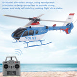 #0811 C123 Remote Control Helicopter 2.4G 6CH 6-Axis Gyro Optical Flow Localization Altitude Hold 1/36 Remote Control Helicopter RTF