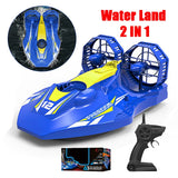 #0377 2.4G Water Land 2 IN 1 Amphibious Drift Car 4CH Remote Control High Speed Boat RC Stunt Car For Children Electric Outdoor Toy