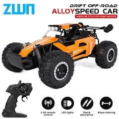 #0162 ZWN 1:16/1:20 2.4G Model RC Car With LED Light 2WD Off-road Remote Control Climbing Vehicle Outdoor Cars Toy Gifts for Kids