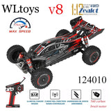 #0657 Newest WLtoys 124010 V8 1/12 2.4G Racing RC Cars 4WD 550 Motor 55Km/H High Speed Remote Control Car Off-road Drift Toys