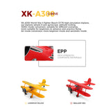 #0369 WLtoys XK A300 Beech-D17S RC Plane Double Wings Remote Control Airplane 3D6G 1806 Brushless Motor Aircraft Toys for Kids Adults