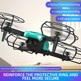 #0304 JJRC H111 RC Drone Dual Camera Optical Flow Positioning Quadcopter Height Setting Mini Folding Quadcopter Helicopter Gift Toys