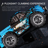 #0162 ZWN 1:16/1:20 2.4G Model RC Car With LED Light 2WD Off-road Remote Control Climbing Vehicle Outdoor Cars Toy Gifts for Kids