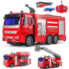 #0879 RC Garbage Truck Toy with Lights 1:24 Scale Radio Controlled Car Sanitation Vehicle Recycling Cars Early Learning Boys Toys