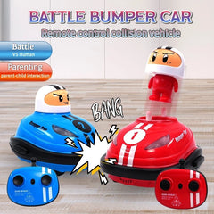 #0791 RC Toy 2.4G Super Battle Bumper Car Pop-up Doll Crash Bounce Ejection Light Children's Remote Control Toys Gift for Parenting