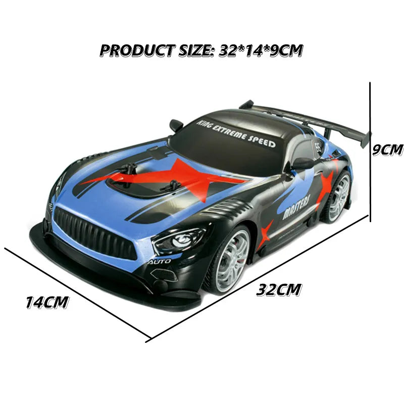 #0271 1/14 RC Car 2.4G 4WD Scale Remote Control Car High Speed Vechicle Sport Drift Racing Vehicle with Light Sound Toys