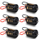 #0243 DSPOWER 540 Brushed Motor Waterproof 13T 21T 35T 45T 55T 80T for 1/10 RC Car Crawler Axial SCX10 90046 Traxxas TRX4 Redcat Gen8