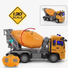 #0879 RC Garbage Truck Toy with Lights 1:24 Scale Radio Controlled Car Sanitation Vehicle Recycling Cars Early Learning Boys Toys