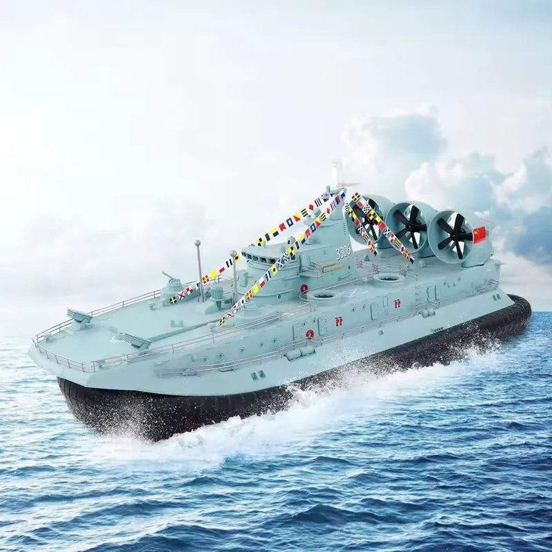 #0988 Hengguan 1/110 Buffalo Brushless Hovercraft Hg-c201 Large Racing Landing Ship Amphibious Remote Control Ship