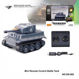 #0628 Remote Control Small Tank Ultra-small Mini RC Crawler Driving Tiger Armored Vehicle Military Chariot Off-road Car Kid Gifts