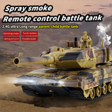 #0614 2.4G Tracked Simulation Remote Control Tank Water Bomb Spray Remote Control Vehicle War Armored Vehicle Model Children Toy Gift