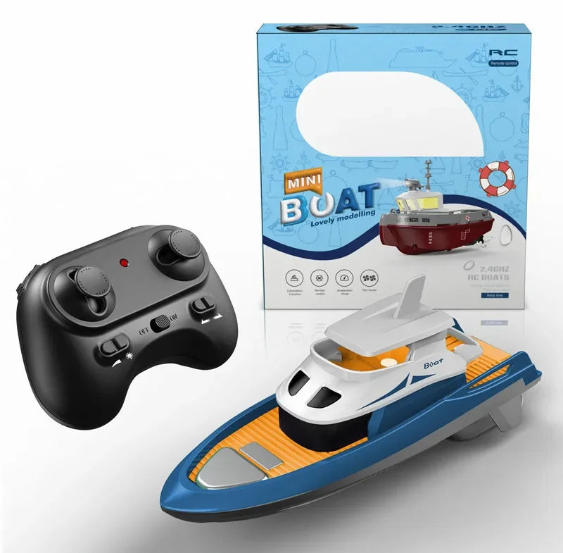 #0942 NEW S820 RC Boat 1/72 Powerful Dual Motor Wireless Radio Control Shipboat 2.4G Electric Remote Control Tugboat Model Toy for Boy