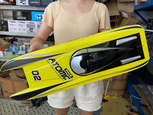 #0355 (Ready to Go) 27.6"Inch Large Remote Control Boat Under Brushless Motor Racing S1 Pro. Electric Rc Top Speed 65km/H