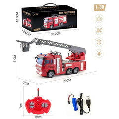 #0879 RC Garbage Truck Toy with Lights 1:24 Scale Radio Controlled Car Sanitation Vehicle Recycling Cars Early Learning Boys Toys