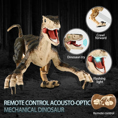 #0524 Remote Control Dinosaur Toys for Kids 2.4Ghz RC Dinosaur Robot Toy with Verisimilitude Sound for Kids Boys Girls Children's Gift