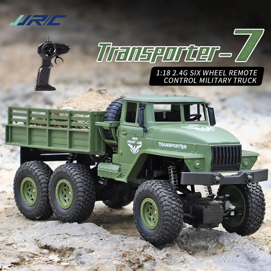 #0647 JJRC 1/18 Rc Car Off-Road 4x4 2.4G Radio Controlled Car Military Electric Machine 10Km/h Rc Buggy Children's Cars Toys for Boys