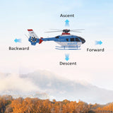 #0811 C123 Remote Control Helicopter 2.4G 6CH 6-Axis Gyro Optical Flow Localization Altitude Hold 1/36 Remote Control Helicopter RTF