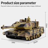 #0614 2.4G Tracked Simulation Remote Control Tank Water Bomb Spray Remote Control Vehicle War Armored Vehicle Model Children Toy Gift