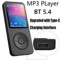 #0835 MP3 Player Built-in Speaker Portable Music Player Bluetooth-Compatible 5.4 Music Stereo Player Support FM Radio E-Book Recording