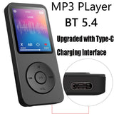 #0835 MP3 Player Built-in Speaker Portable Music Player Bluetooth-Compatible 5.4 Music Stereo Player Support FM Radio E-Book Recording