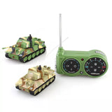 #0308 2117 1:72 Mini RC Tanks Model Military Electric Radio Control Vehicle Portable Battle Tanks Simulation Gifts Toys