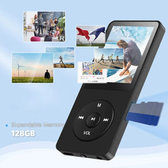 #0835 MP3 Player Built-in Speaker Portable Music Player Bluetooth-Compatible 5.4 Music Stereo Player Support FM Radio E-Book Recording