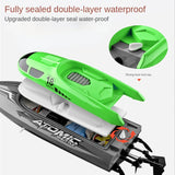 #0555 2.4G High-speed Fishing Net Remote Control Boat Water Cooling Cooling Capsize Reset Speedboat