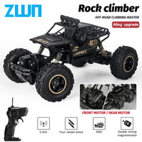 #0156 ZWN 1:16 4WD RC Car With LED Lights Radio Remote Control Cars Buggy Off-Road Control Trucks Boys Toys for Children