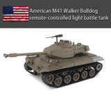 #0672 Henglong 3839-1 Simulation Of American M41 "walker Bulldog" Remote Control Toy Battle Competition Light Battle Tank Rc Toy Model