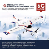 #0335 Park10 RC Airplane P707G 2.4G 3D/6G With Gyroscope 3Ch RC Airplane Fixed Wing Plane Outdoor Toys Drone RTF CESSNA 182 Plane Gift