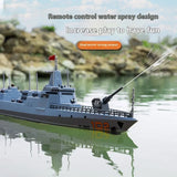 #0808 JJRC New Dual Motor Drift Simulation Destroyer Model High-speed Rc Remote Control Ship Summer Explosion Toy Boy Birthday Gift