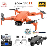 #0605 NEW L900 Pro SE GPS Drone Professional 4K HD 5G WIFI FPV Camera Quadcopter With Brushless Motor RC Mini Drones