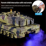 #0614 2.4G Tracked Simulation Remote Control Tank Water Bomb Spray Remote Control Vehicle War Armored Vehicle Model Children Toy Gift