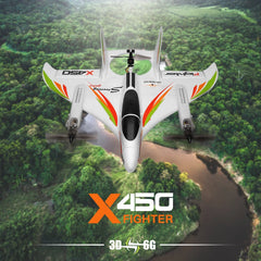 #0374 WLtoys XK X450 RC Airplane 6CH Brushless Plane 2.4G Radio Control Glider Fixed Wing Remote Control Aircraft 3D/6G RC Helicopters