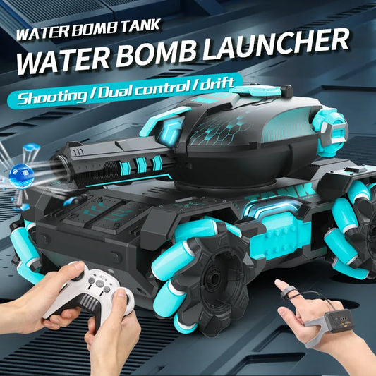 #0612 Battle RC CAR RC Tank Water Bullets Bomb Car Battle Game Fun Interactive 2.4G 4WD Remote Control Electric Water Bomb Tank Toys