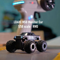 #0183 LDARC M58 RC Truck RTR 2.4GHz 1/58 MINI Mirco RC Electric Remote Control Model Car Adult Children's Tabletop Toys