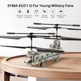 #0825 SYMA RC Helicopter Toy, Remote Control Helicopter Q21 Aircraft with Altitude Hold, One Key Take Off/Landing, CH-47 Chinook Toys