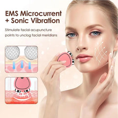 #0854 1pcs Portable Electric Face Lift Roller Massager EMS Lifting Vibration Beauty Skin Massage Sonic Facial Microcurrent Tighte Y5T4