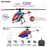 #0030 WLtoys RC Helicopters k200 K127 2.4Ghz 4CH 6-Aixs Gyroscope Fixed Height Single Blade Propellor Gyro Mini RC Toys For Kids Gift