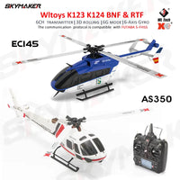 #0046 WLtoys XK K123 K124 RC Helicotper BNF RTF 2.4G 6CH 3D 6G Modes Brushless Motor RC Toys With FUTABA S-FHSS For Kids Gifts