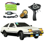 #0063 2024 New 1/18 RC Car AE86 2.4G Rear Drive Built-in Gyroscope With LED Lights Drift Remote Control Car