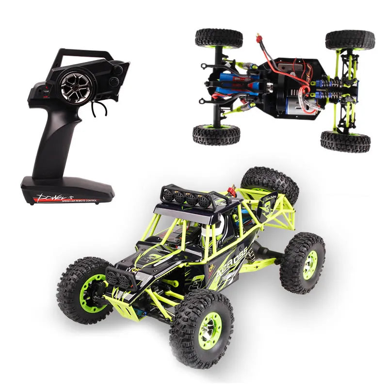 #0065 WLtoys WL 12428 1/12 4WD RC Racing Car High Speed Off-Road Remote Control Alloy Climbing Truck LED Light Buggy Toys Kids Gift