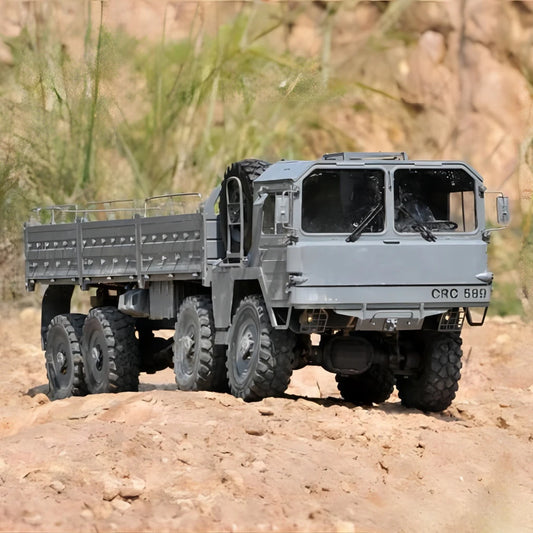 #0728 CROSSRC 1/12 RC MC8C 8*8 Off Road Car Military Truck Metal Hub KIT Motor Light and Sound Outdoors Toys Gift Model TH11098