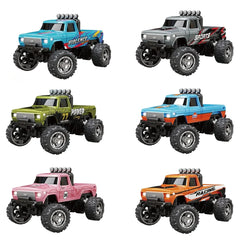 #0908 RC Bigfoot 1/64 Speed Mini Off-road Climbing Car Alloy Cool Appearance Light Shock Absorption Children's Toy Gift